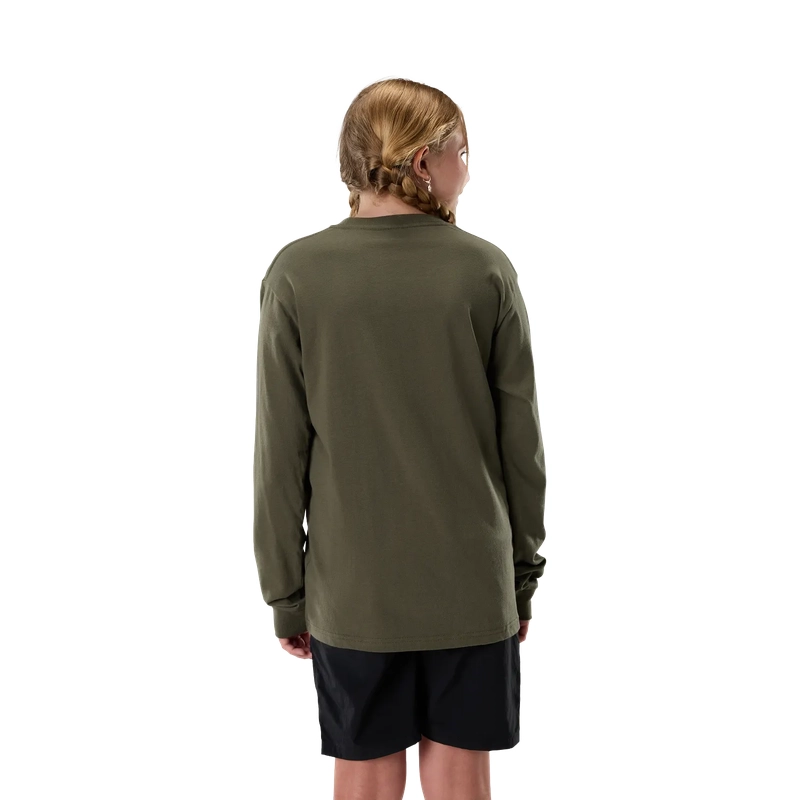 Maglietta a Maniche Lunghe da Bambino Roughcut Dark Green Taglia L #3