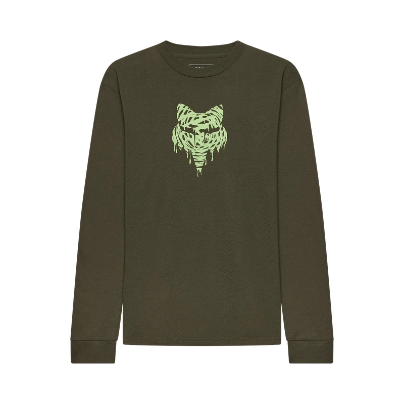 Maglietta a Maniche Lunghe da Bambino Roughcut Dark Green Taglia M