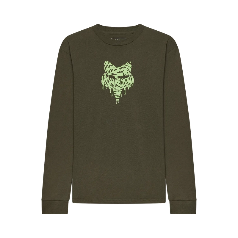 Maglietta a Maniche Lunghe da Bambino Roughcut Dark Green Taglia S - image