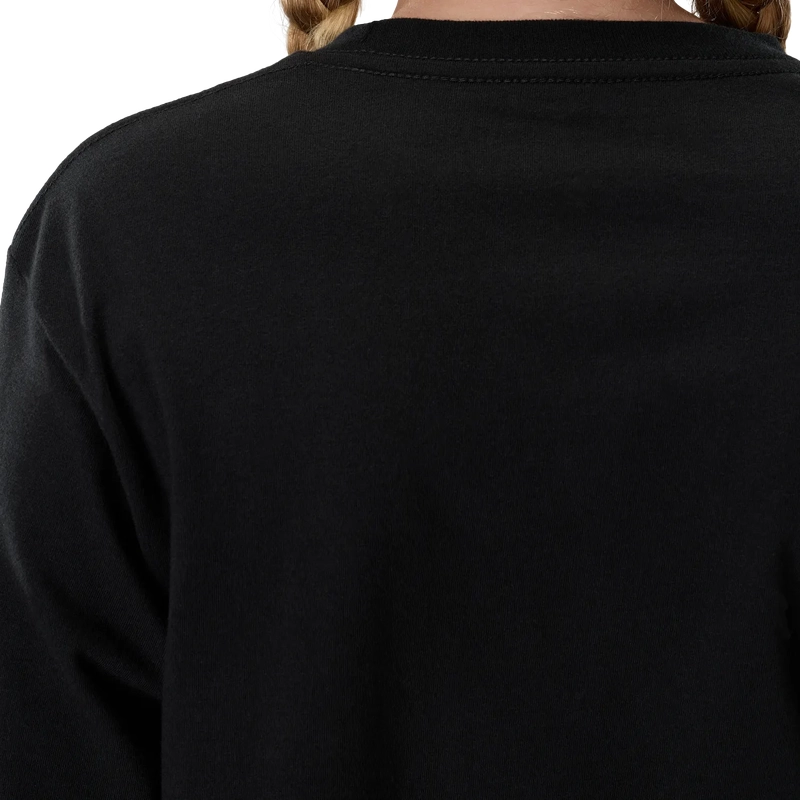 Maglietta a Maniche Lunghe da Bambino Roughcut Ultra Black Taglia S #5