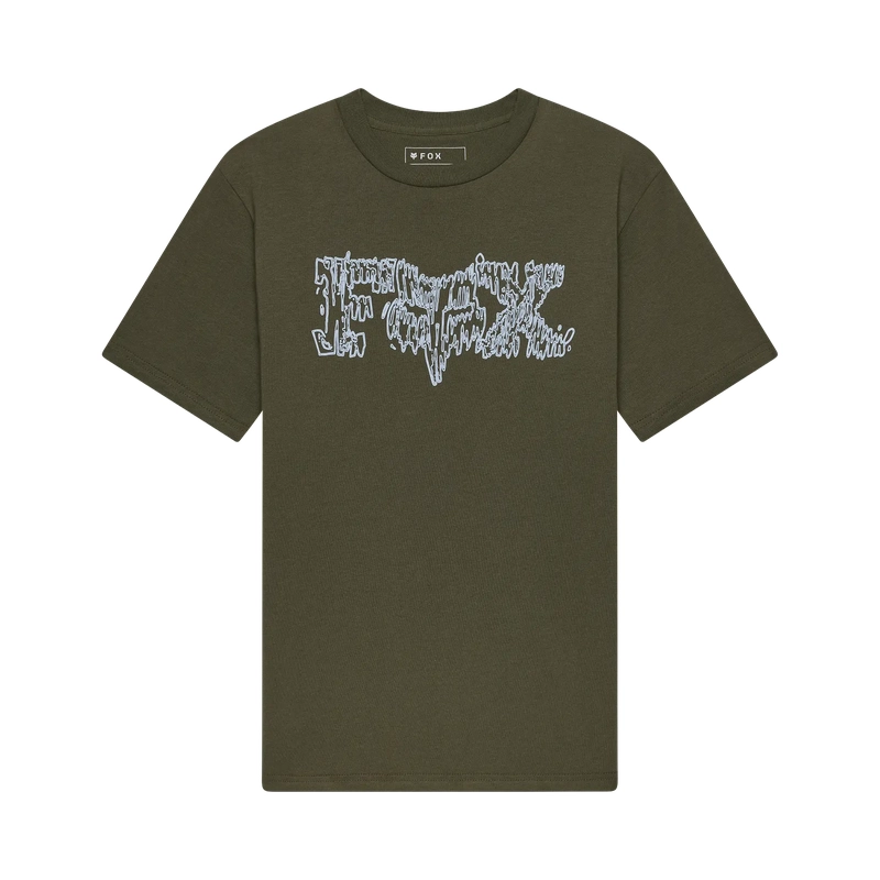 Boy's Short-Sleeve T-Shirt Dustproof Dark Green Size S - image