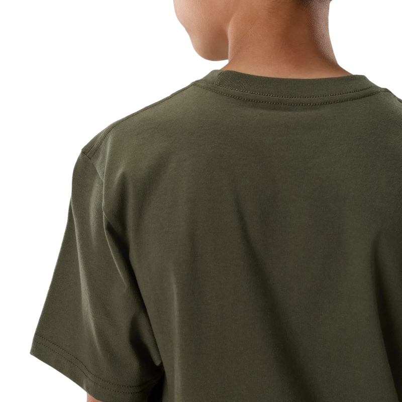 Boy's Short-Sleeve T-Shirt Dustproof Dark Green Size S #5
