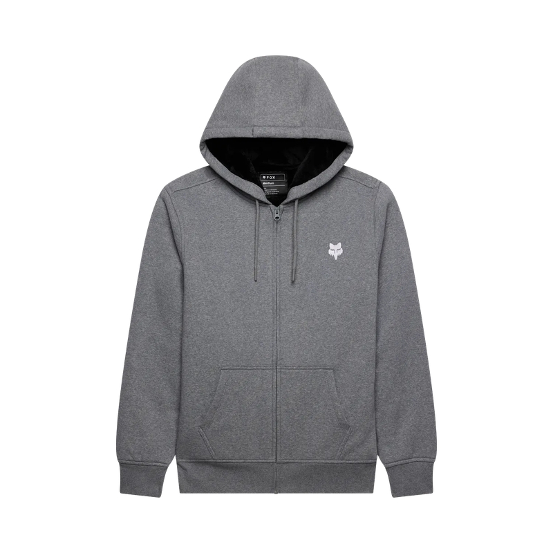 Felpa Con Cappuccio e zip Fox Head Sasquatch Heather Graphite Taglia L