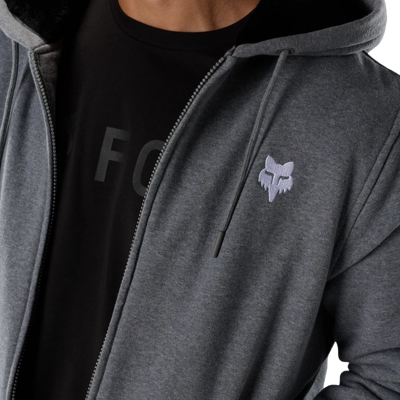 Felpa Con Cappuccio e zip Fox Head Sasquatch Heather Graphite Taglia L #4