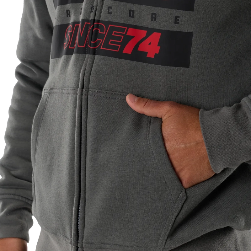 Felpa con Cappuccio e Zip Since 74 Sasquatch Dark Shadow Taglia M #6