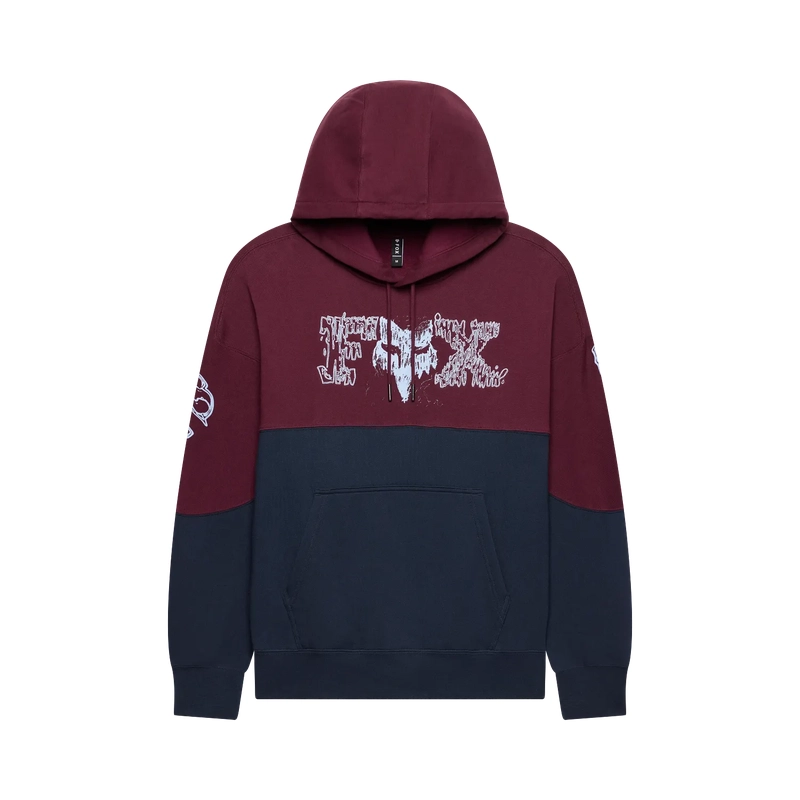 Felpa Con Cappuccio Abyss Fleece Dark Maroon Taglia S - image
