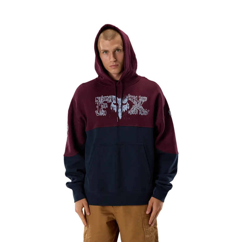 Felpa Con Cappuccio Abyss Fleece Dark Maroon Taglia XXL #4