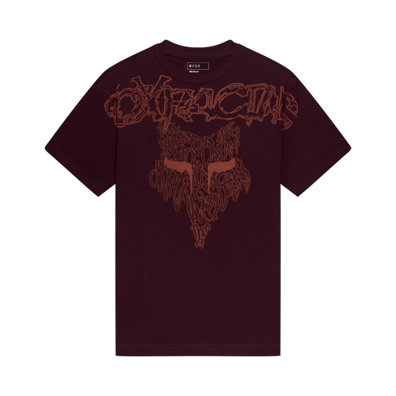 T-shirt à manches courtes Abyss Heavyweight Dark Maroon Taille L