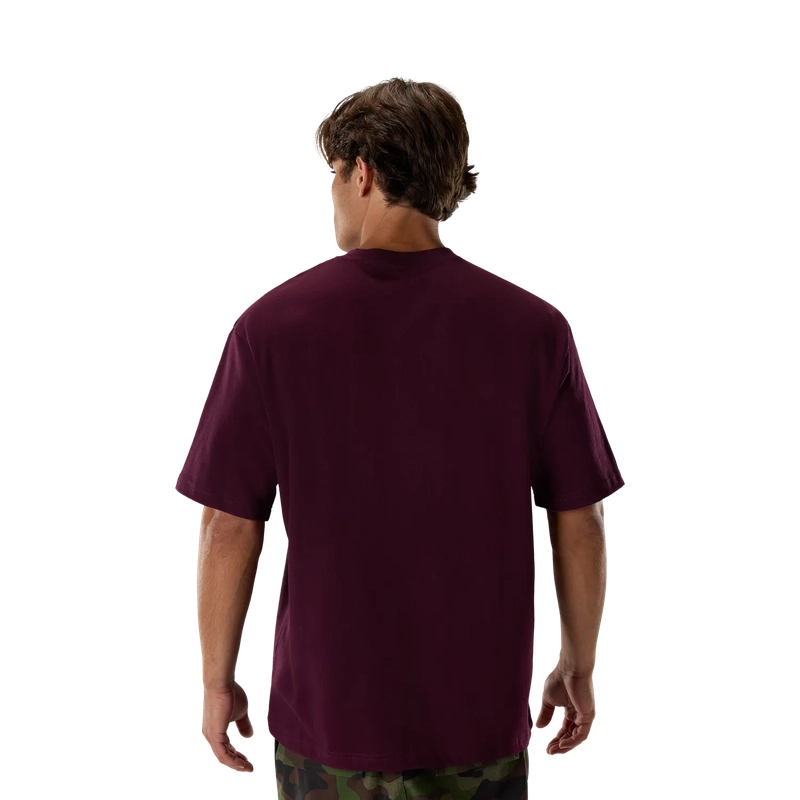 T-shirt à manches courtes Abyss Heavyweight Dark Maroon Taille S #3