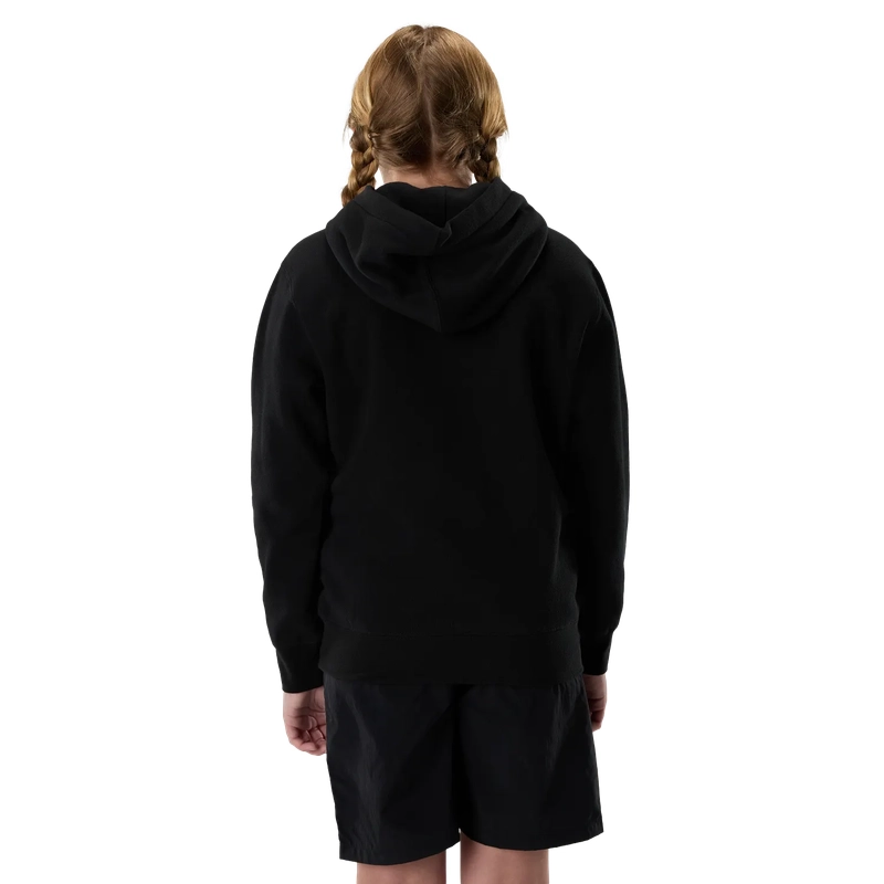 Felpa con Cappuccio da Bambino Coldpress Fleece Black Taglia XL #3