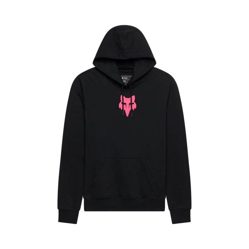Felpa con Cappuccio da Donna Fox Head Fleece po Black/Pink Taglia S