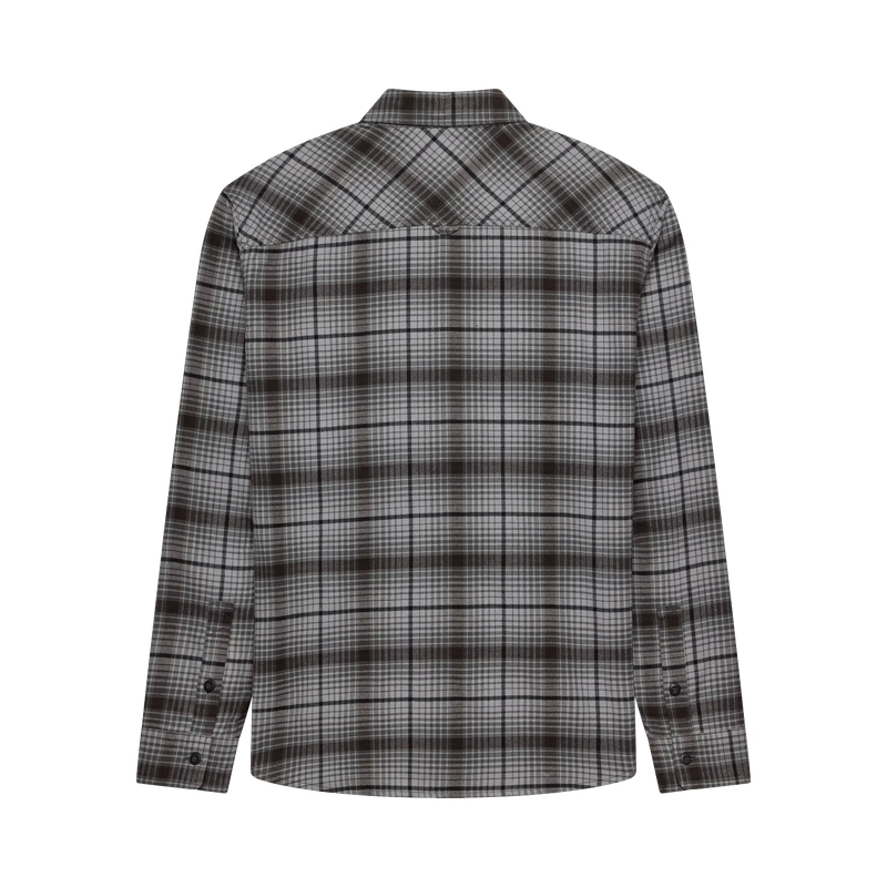 Langarm-Hemd Survivalist Core Flannel Steel Grey Größe M #1