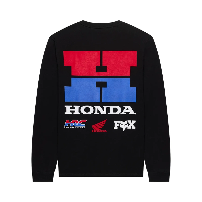 Maglietta a Maniche Lunghe Honda 195 Original Black Taglia S #1