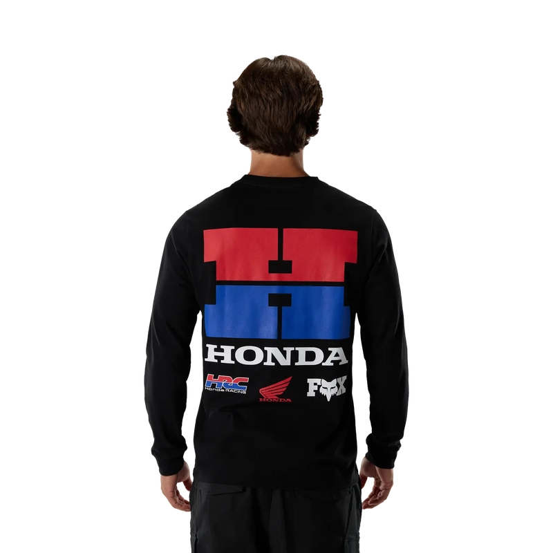 Maglietta a Maniche Lunghe Honda 195 Original Black Taglia S #3
