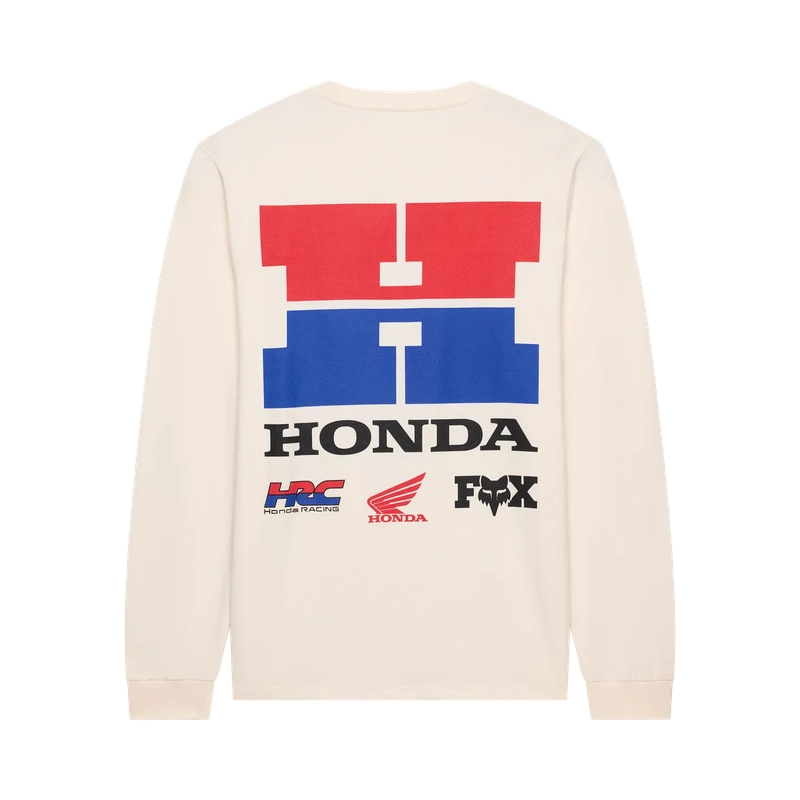 Maglietta a Maniche Lunghe Honda 195 Original Off White Taglia XL #1