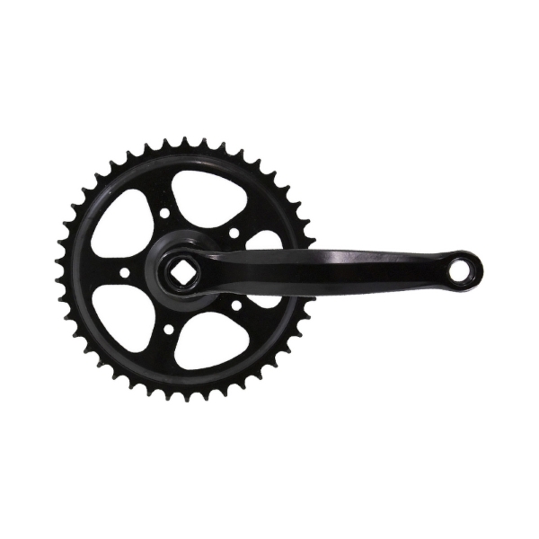 Kurbelgarnitur 3/32 Zoll, Stahl 42D, 170 mm, schwarz