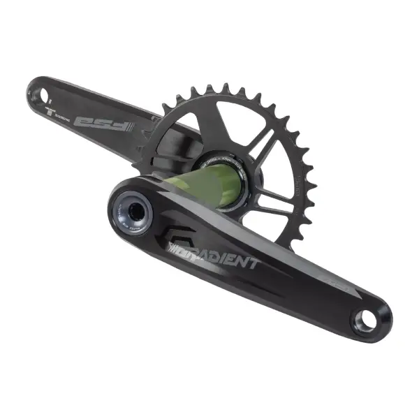 Coppia Pedivelle Gradient Modular Bb392Evo 1X 175 Mm, Nero, ( Corone Non Incluse) - image