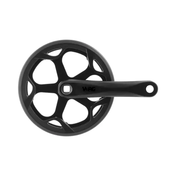 Guarnitura Fat Bike 46D 165mm Alluminio Nero - image
