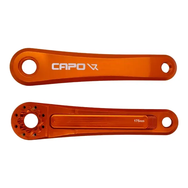 Coppia Pedivelle MTB Capo 8 175mm Arancio - image