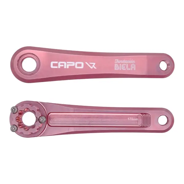 Coppia Pedivelle MTB Capo 3 165mm Rosa - image