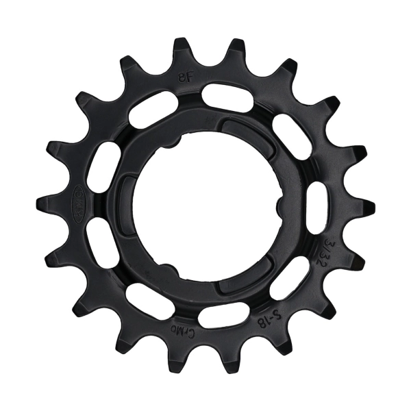 Pignon 18T 3/32'' acier chromoly noir #1