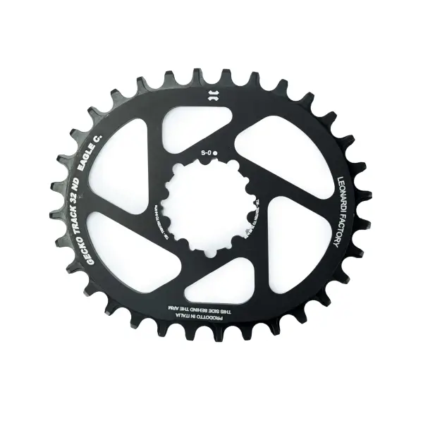 Corona Ovale Gecko Track 30D Sram BB30 Offset 0mm Nero - image