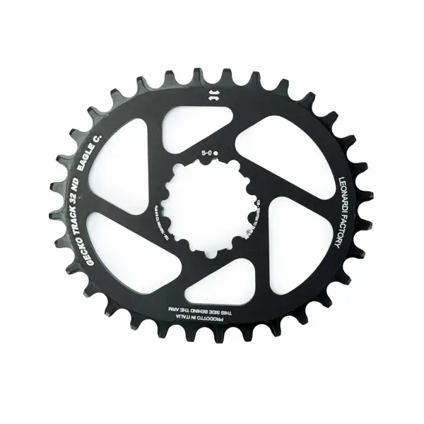 Corona Ovale Gecko Track 34D Sram BB30 Offset 0mm Nero - image