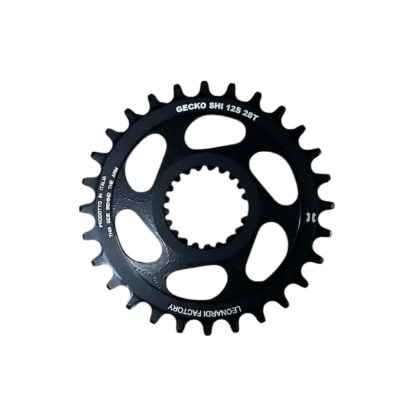 Corona Rotonda Gecko 28D Shimano Nero - image