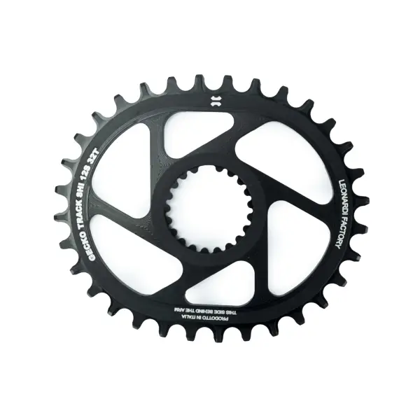 Corona Ovale Gecko Track 30D Shimano Nero - image