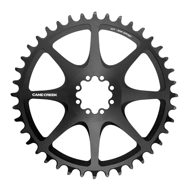 Monocorona Sram T-Type 44D Direct Mount 8 Fori 12v 3mm Offset Nero - image