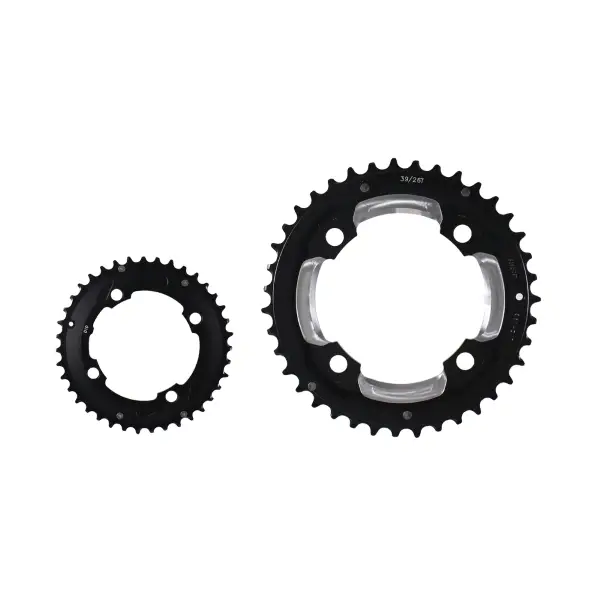 Corona Mtb Pro 39D BCD 104mm 4 Fori 2x/3x 10v Nero Wb286 Con Pin - image