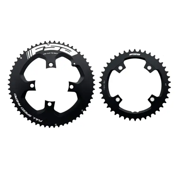Coppia Corone Strada Sram SL-K/Powerbox 53-40D BCD 110mm Asimmetrico ABS 4 Fori AXS 2x12v Nero Wa789 - image