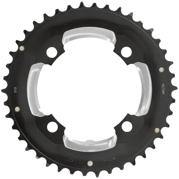 Crown E-Bike BCD 104 mm 4-Fori 2 x 11v 38 dientes, negro, WB419 - image