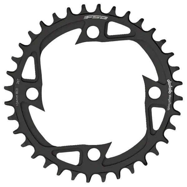 Corona V-Shape E-Bike Megatooth 38D BCD 104mm Nero Wb447 - image