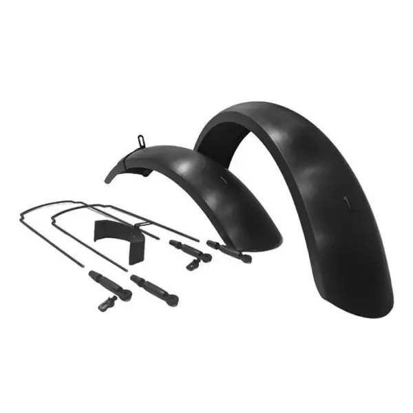Kit Parafanghi Plastica Per Fat Bike 20'', Nero - image