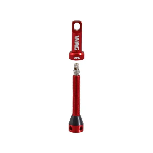 Coppia Valvola Tubeless Alluminio 44Mm, Rosso #3