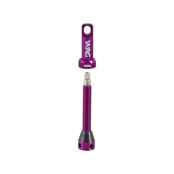 Par de válvula sem câmara de câmara de alumínio de 44 mm, roxo #1