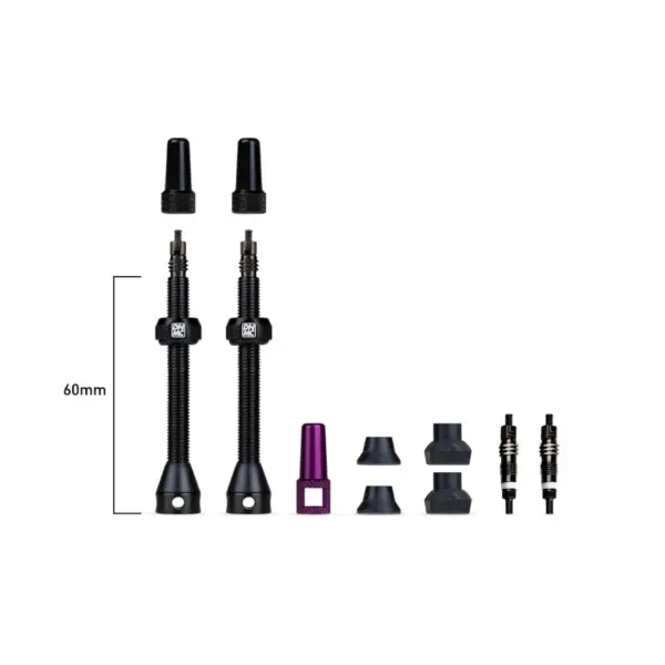 Coppia Valvole Tubeless Barkeeper 60 Mm, Nero #1