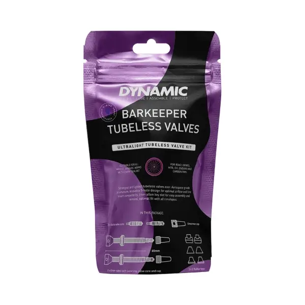Coppia Valvole Tubeless Barkeeper 100 Mm, Nero #1