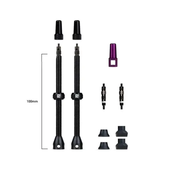 Coppia Valvole Tubeless Barkeeper 100 Mm, Nero #4