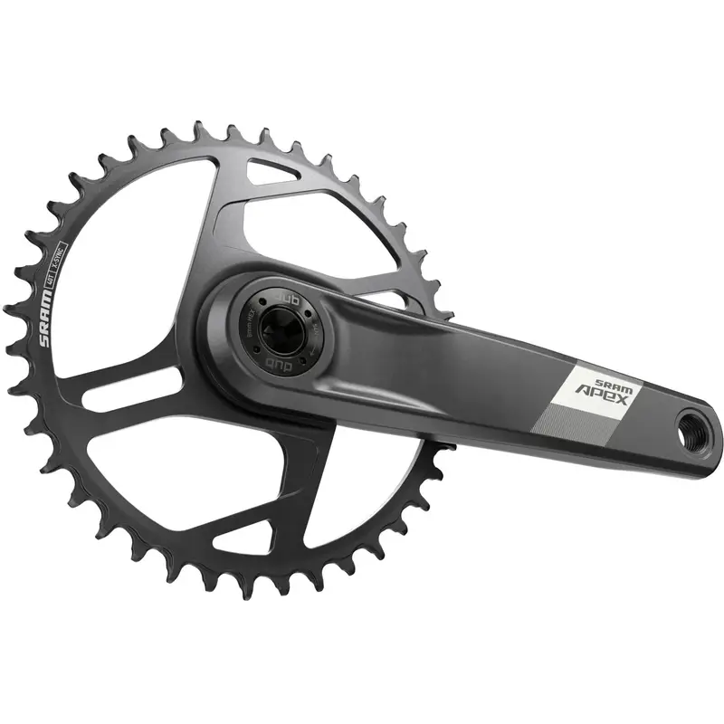 Guarnitura Apex 1 DUB 160mm 40D Nero - image