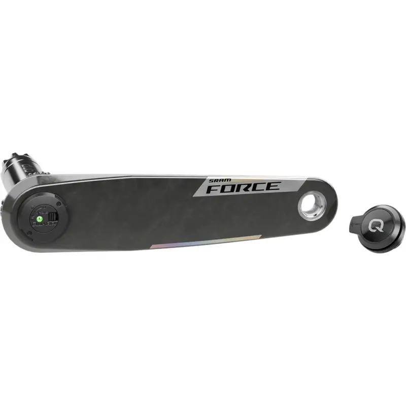 Left Crank Arm Powermeter Force DUB Wide E1 165mm Direct Mount Carbon Black - image