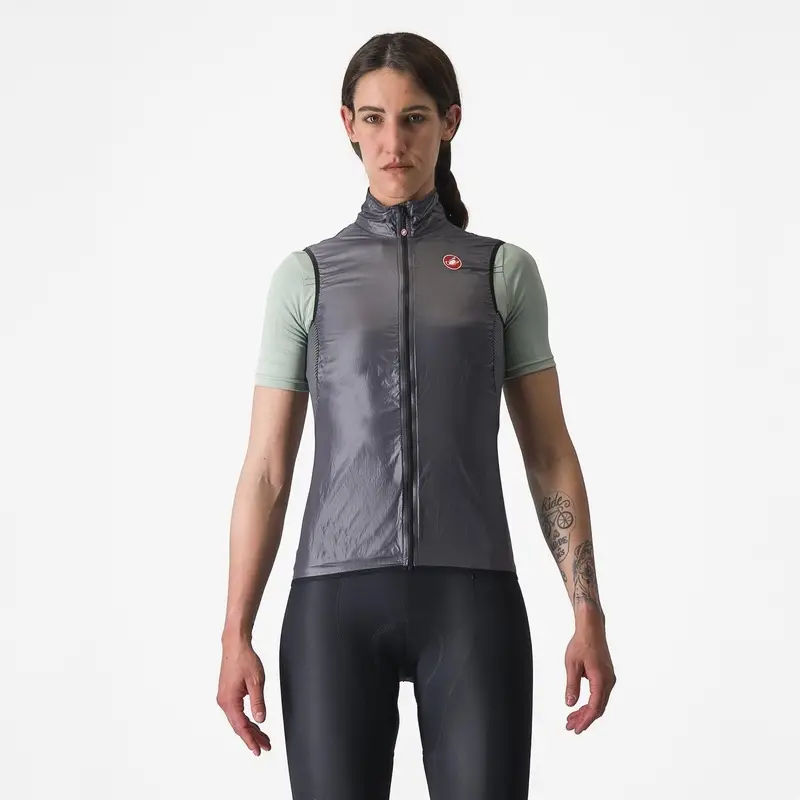 Mantellina Antivento Aria Vest Femme Gris Foncé Taille XS - image