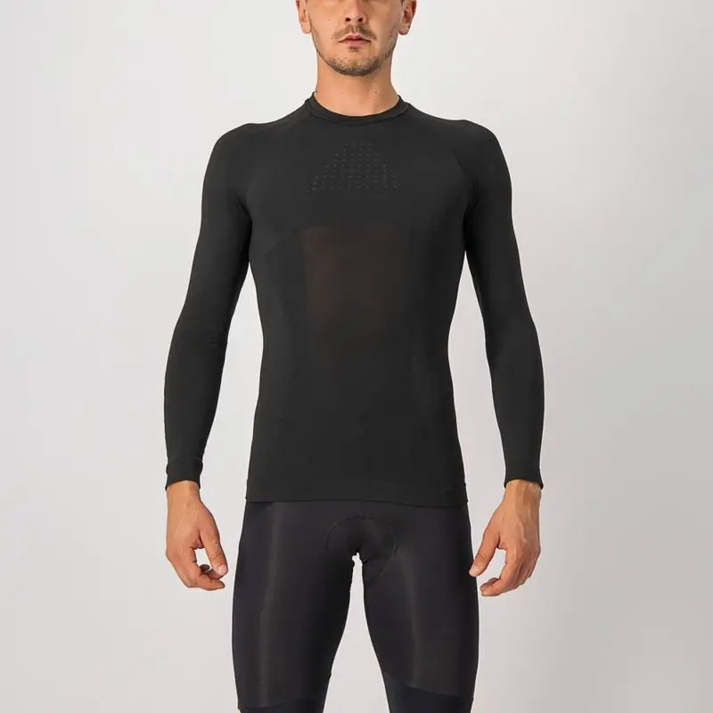 Maglia Intima A Maniche Lunghe Core Seamless Nero Taglia S/M - image