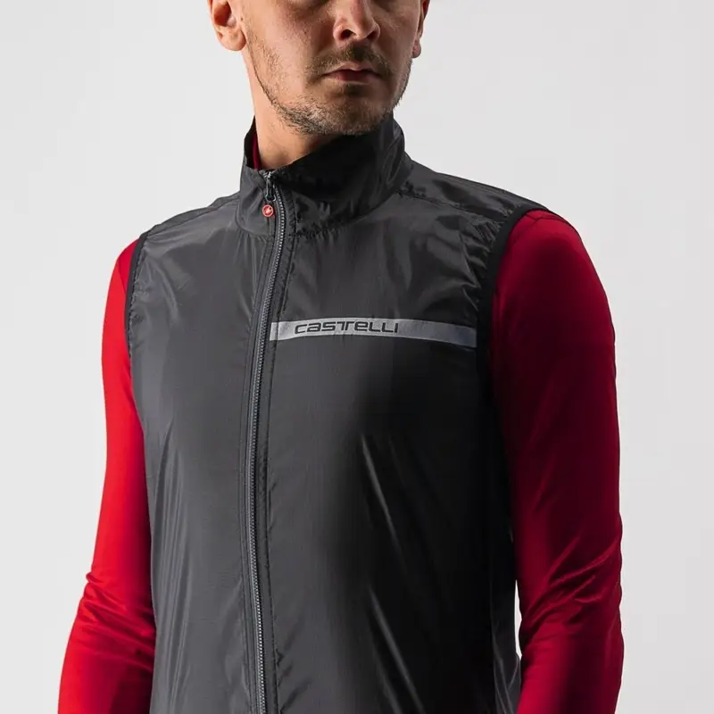 Mantellina Antivento Squadra Stretch Noir Taille XS #4