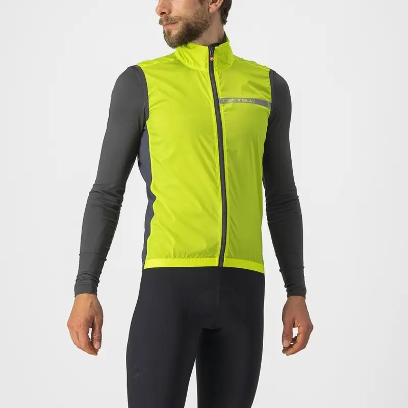 Mantellina Antivento Squadra Stretch Jaune Fluo Taille XS - image