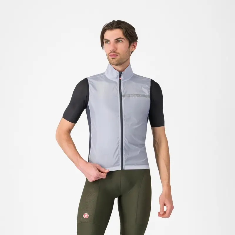 Mantellina Antivento Squadra Stretch Argento/Grigio Taglia XS - image