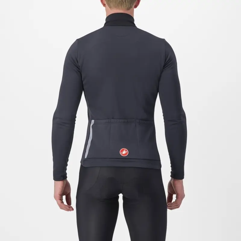 Langärmliges Thermo-Einstiegs-Trikot Schwarz/Rot Größe XS #1