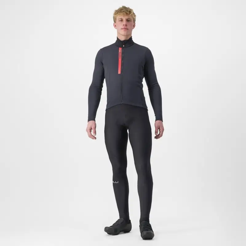 Langärmliges Thermo-Einstiegs-Trikot Schwarz/Rot Größe XS #5