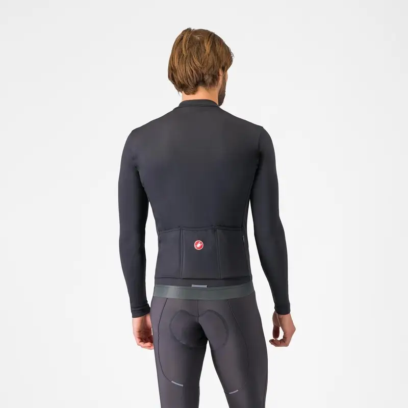 Langärmliges Espresso Thermal Hemd Schwarz Größe XS #1